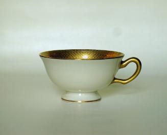 Tiffany White and Gold dinnerware, tea cup