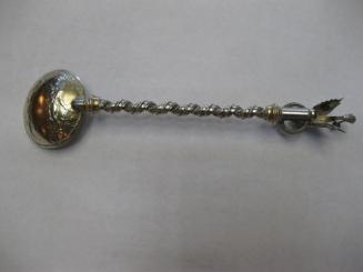 Decorative Silver Spoon with Dragon Tip