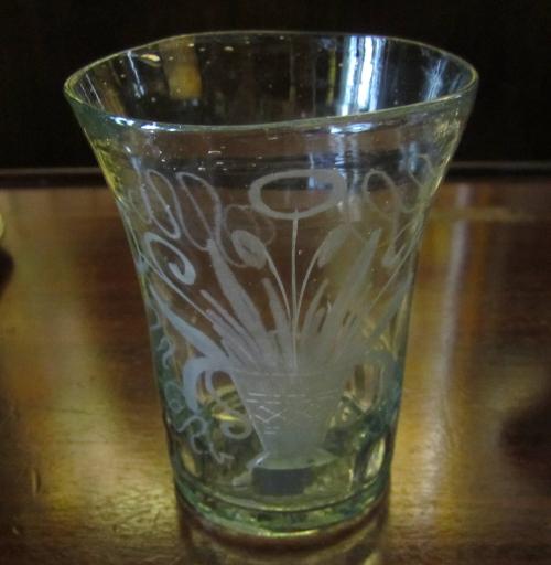 Water Glass with Basket Design