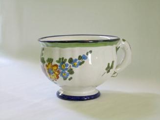 Blue Border Pottery-Tea Cup
