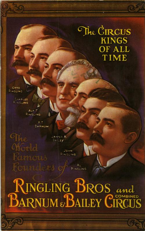 Reproduction Postcard: The Circus Kings of all Time