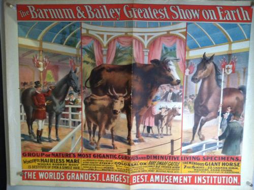 Barnum & Bailey: Group of Nature's Most Gigantic, Curious & Diminutive Living Specimens