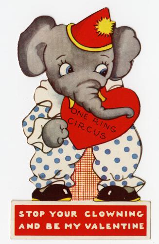 Elephant with Valentine