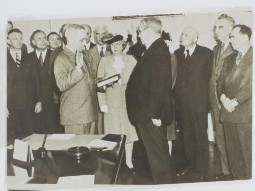Harry Truman Takes Oath of Office as President of the United States