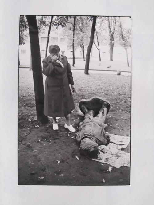 Woman Reacting to the Toppled Statue of Pavel Morozov