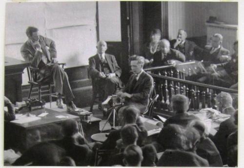 Charles Lindbergh as Witness at the Bruno Richard Hauptmann Trial, Flemington, New Jersey