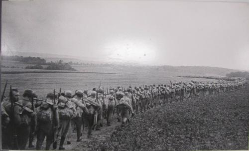 Forced March to the Front, Between Lonie and Mitulin, East Galicia