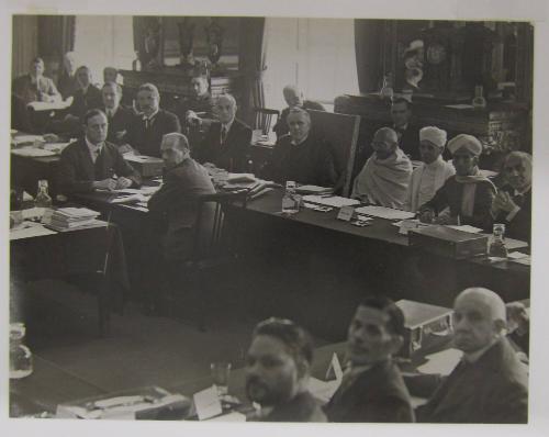 Gandhi Representing the Indian National Congress at the Second Indian Round Table Conference, London, September 1931