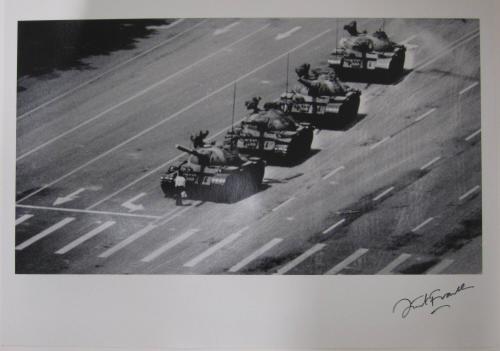 Man Facing Tank on Changan Avenue, Beijing, China, June 5, 1989