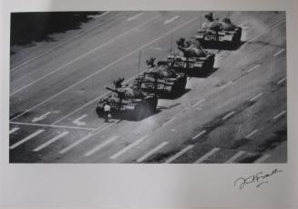 Man Facing Tank on Changan Avenue, Beijing, China, June 5, 1989