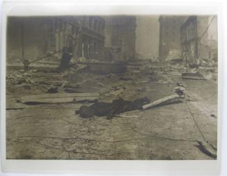 San Francisco Earthquake, Charred Body