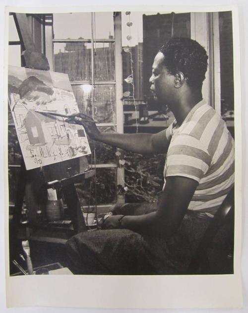 African American Artist Painting