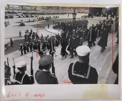 Members of the Kennedy Family and Lyndon and Lady Bird Johnson Descending the Steps of the U.S. Capitol