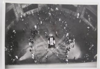 Flag-Draped Casket of John F. Kennedy in the Rotunda of the U.S. Capitol Viewed from Overhead