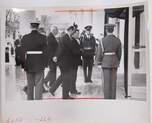Dignitaries Arriving at the White House to Pay their Respects to the Body of John F. Kennedy