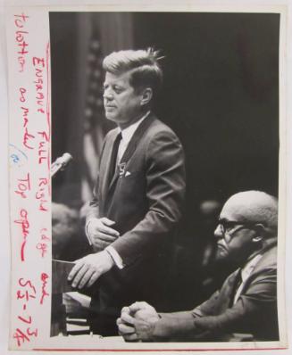John F. Kennedy Speaking at AFL CIO Convention in New York City