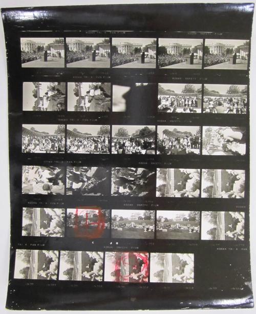 Kennedy Gravesite, Arlington National Cemetery (Contact Sheet)