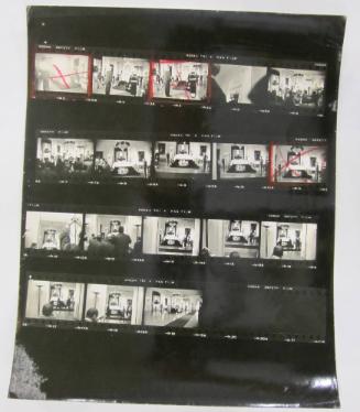 Kennedy Casket at the White House (Contact Sheet)