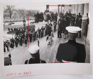 Jacqueline and John, Jr. and Caroline Kennedy, Robert Kennedy, and Other Kennedy Family Members Walking Down the Steps of the U.S. Capitol