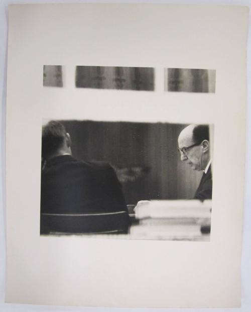 Adlai Stevenson Seen Through White House Window