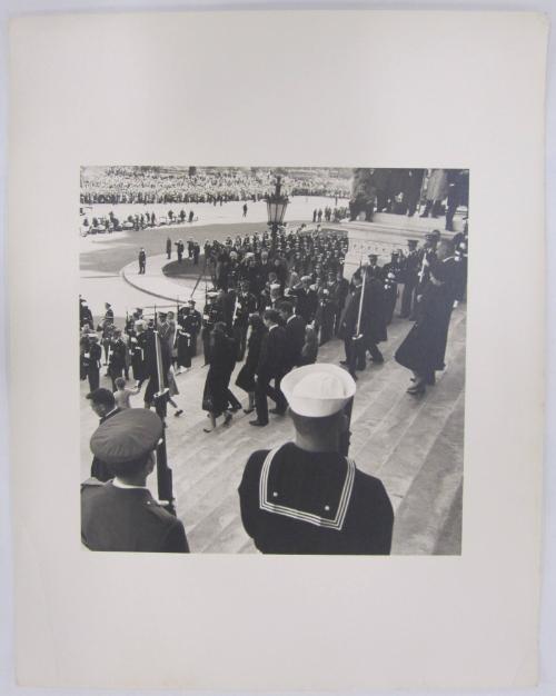 Members of the Kennedy Family and Lyndon and Lady Bird Johnson Descending the Steps of the U.S. Capitol