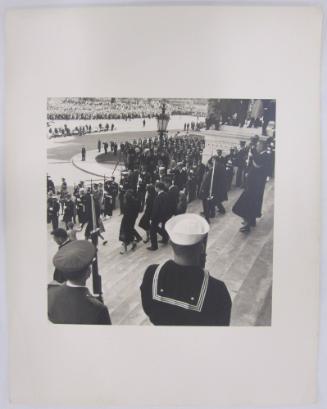 Members of the Kennedy Family and Lyndon and Lady Bird Johnson Descending the Steps of the U.S. Capitol