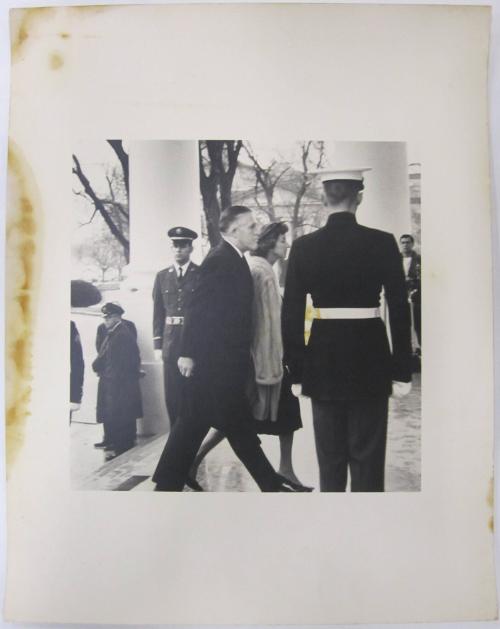 George and Leonore Romney Arriving at White House to Pay their Respect to the Body of John F. Kennedy