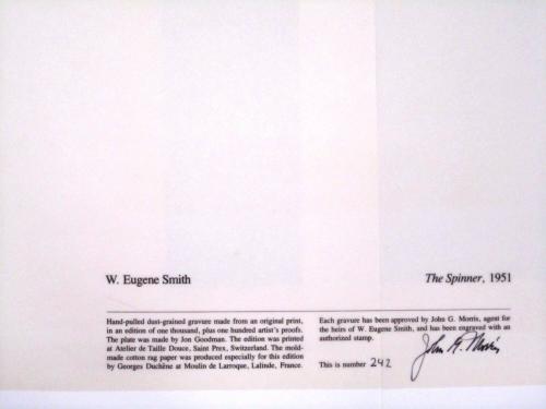 Thread Maker (The Spinner) Signed Title Sheet