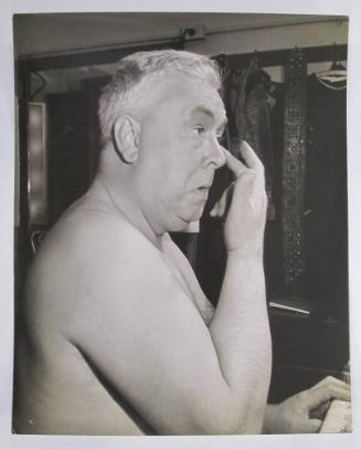 Lauritz Melchior in Dressing Room, Metropolitan Opera House