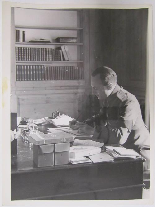 Prince Paul of Yugoslavia Seated at a Desk