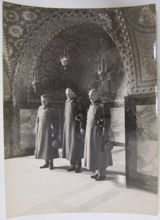 Officers Before the Grave of the Assassinated King Alexander