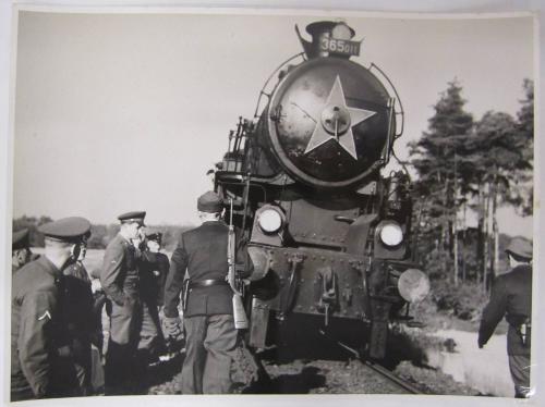 Officers Approach Freedom Train
