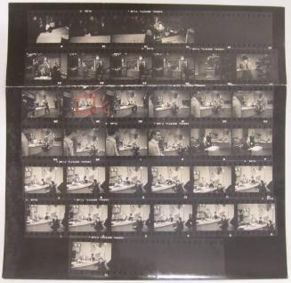 Contact Sheet of Chimpanzee (J. Fred Muggs) at NBC Today Show Television Station