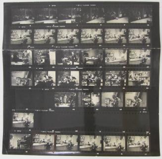 Contact Sheet of Chimpanzee (J. Fred Muggs) at NBC Today Show Television Station