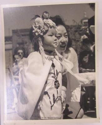 Toddler Dressed in Traditional Garb