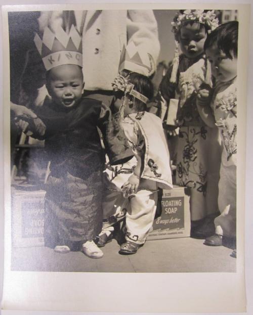 Toddlers Dressed in Traditional Garb