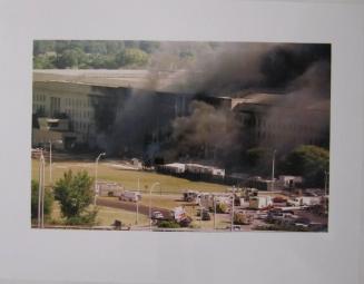 South Side of the Pentagon Burns After it Took a Direct, Devastating Hit from an Aircraft Tuesday Morning, September 11, 2001