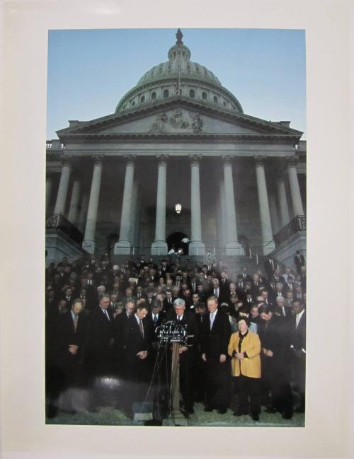 Members of U.S. Congress Assembled for a Moment of Silence, September 11, 2001