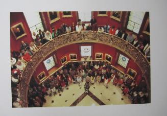 New Jersey State House Prayer Service (A Bagpiper Plays at the State House Rotunda)