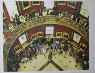 New Jersey State House Prayer Service (A Bagpiper Plays at the State House Rotunda)