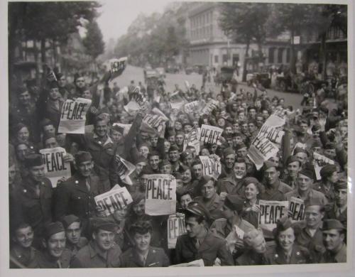 V-J Day, Red Cross Club, Paris, France
