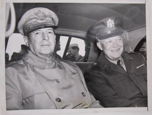 General Douglas Macarthur and General Dwight D. Eisenhower, Tokyo, Japan