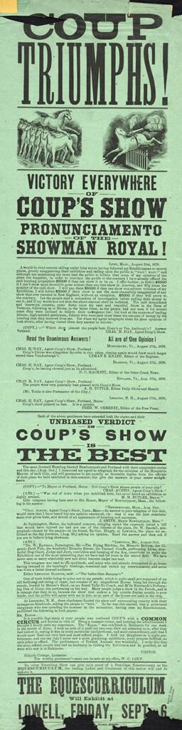 W. C. Coup Equescurriculum: September 6, 1878