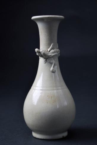 Vase with applied creature