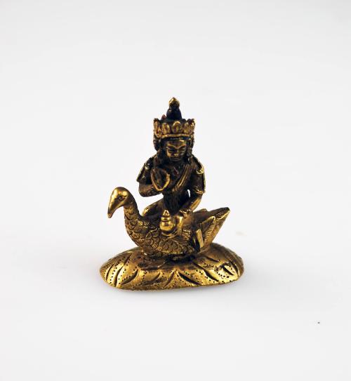Buddhist Deity on Bird Vehicle