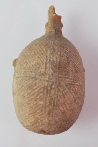 Oval Flask with cut-away spout