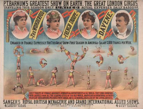 Barnum & London: The Wonderful French Troupe Davene
