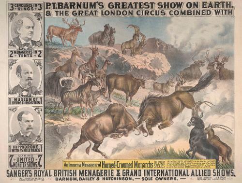 Barnum & London: An Immense Menagerie of Horned-Crowned Monarchs