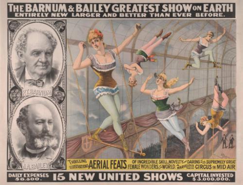 Barnum & Bailey: Thrilling Aerial Feats By Female Wonders