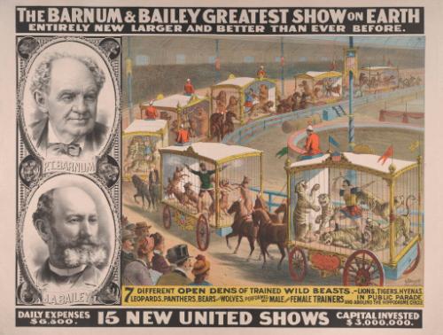 Barnum & Bailey: 7 Open Dens of Trained Wild Beasts